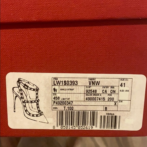 Valentino Rockstud Ankle Strap Pump blue 41. - Picture 6 of 6